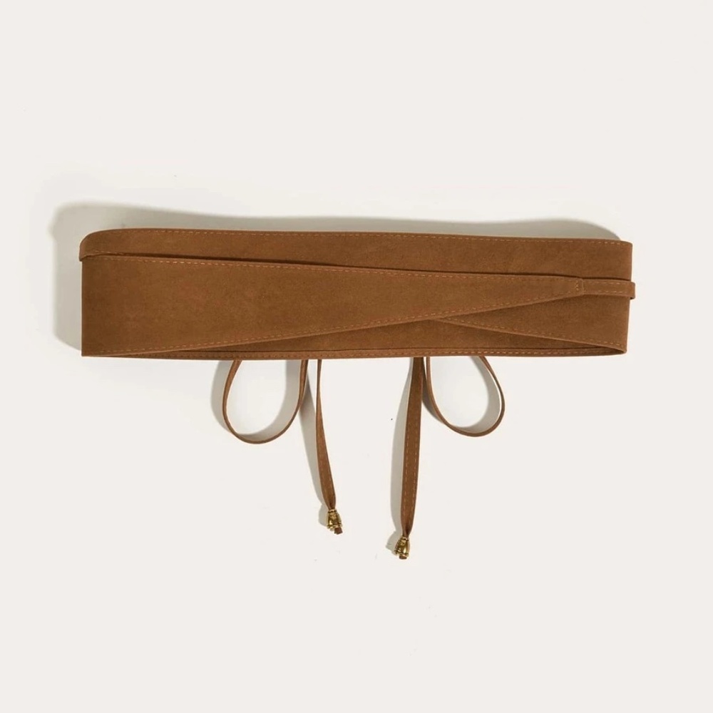 Luxe Vegan Suede Wrap Belt - Picture 6 of 11